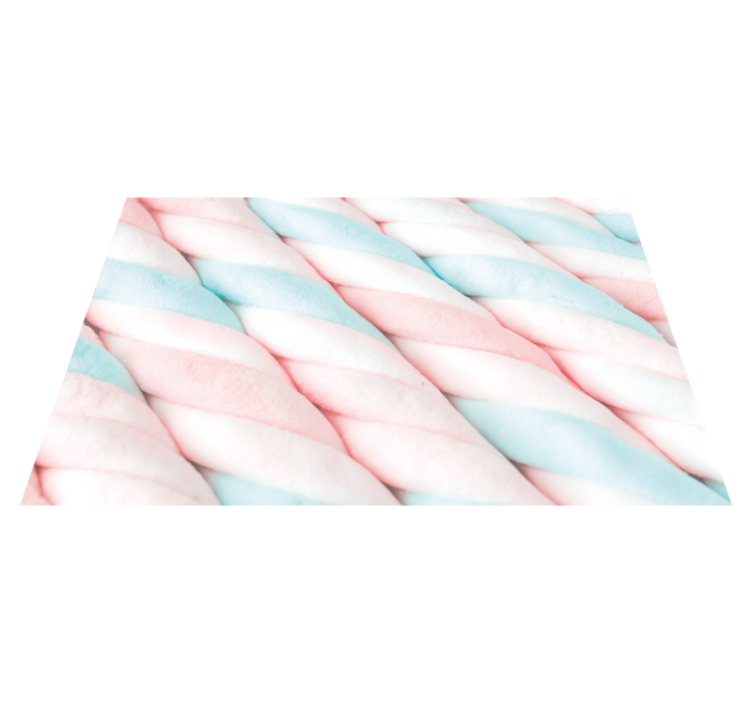 Original placemats twisted cotton candy design - TenStickers