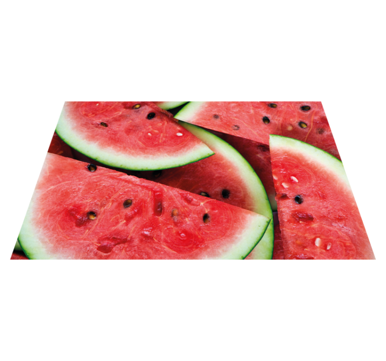 Children placemats sliced watermelon designs - TenStickers