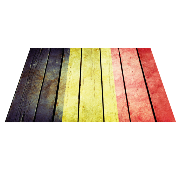 Textured placemats colorful wooden plank - TenStickers
