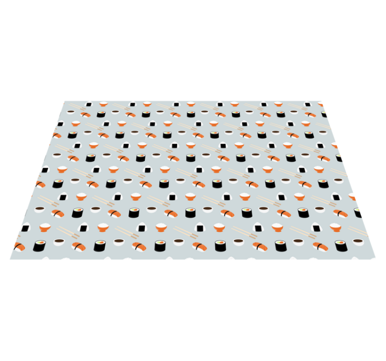 Original placemats sushi pattern design - TenStickers