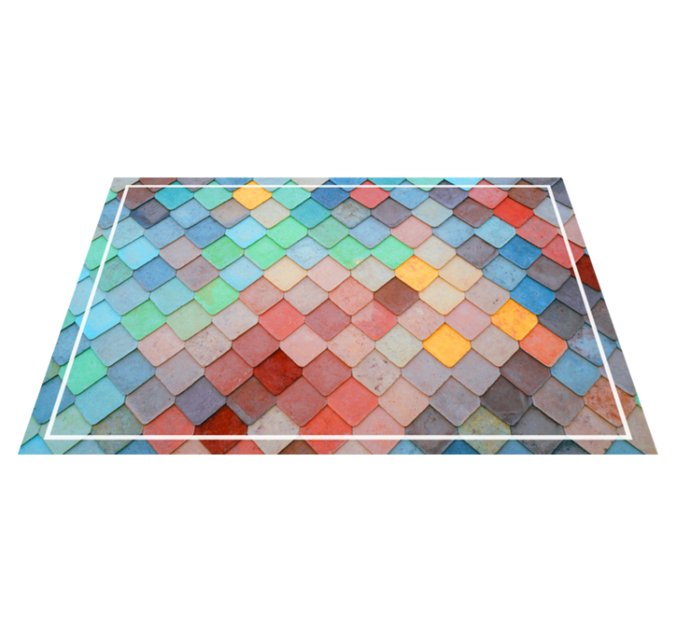 Textured placemats in vibrant mosaic design - TenStickers