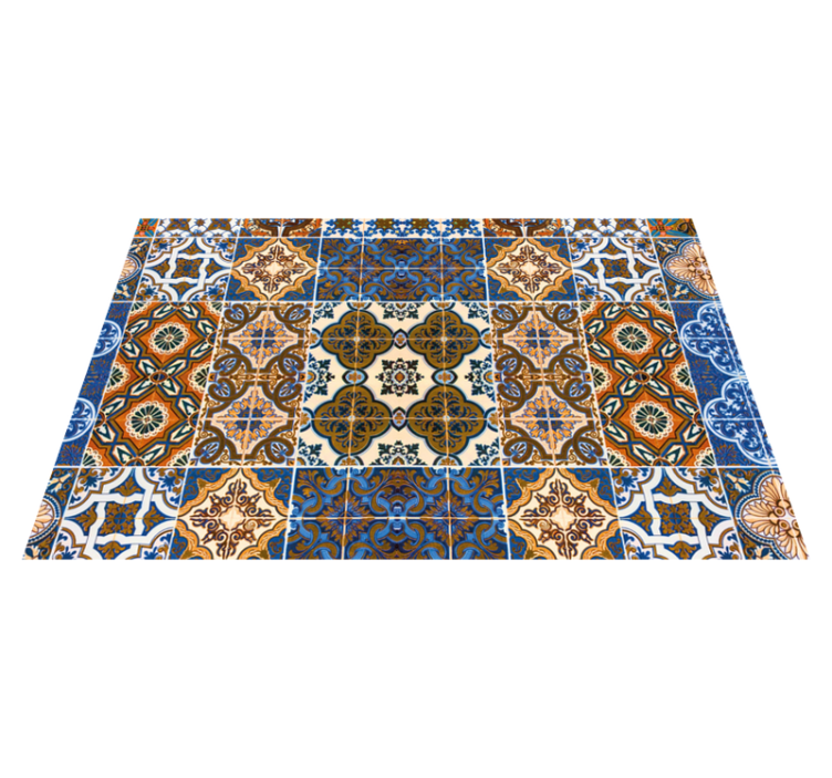 Textured placemats with intricate tile designs - TenStickers