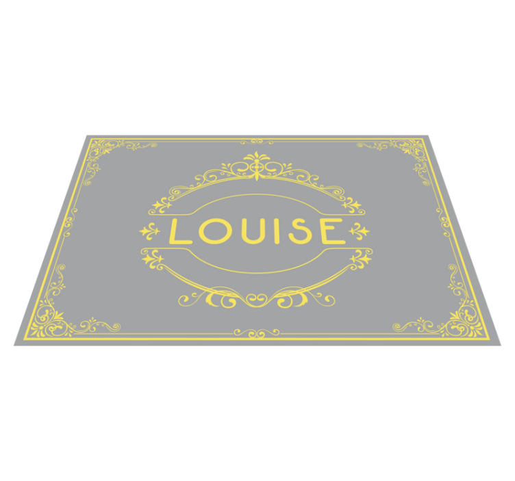 Personalised placemats elegant name showcase - TenStickers