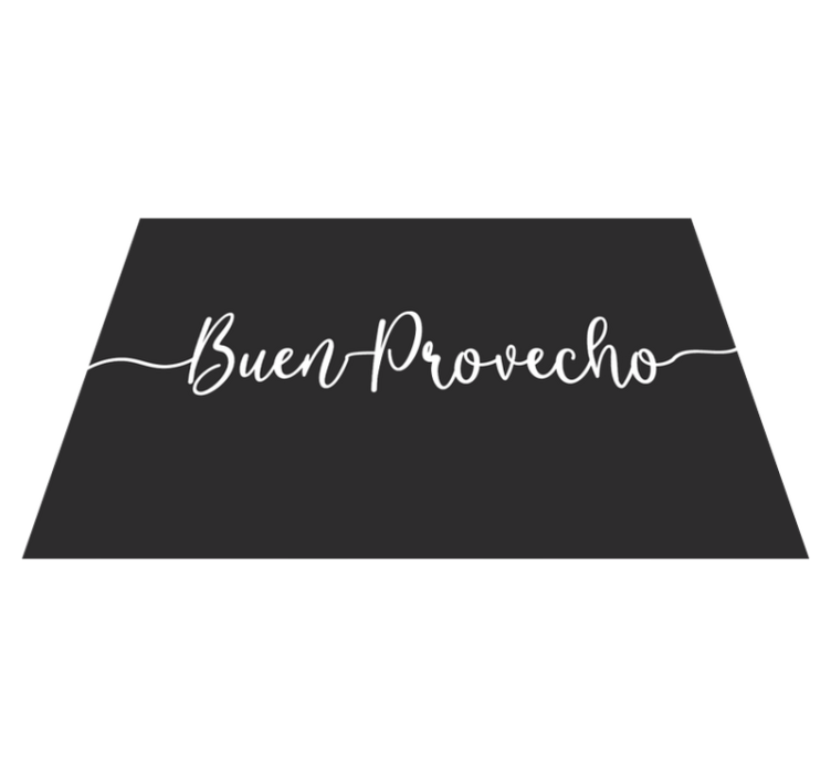 Quote placemats elegant food affirmation - TenStickers