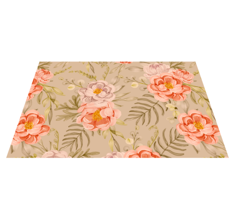 Vintage old Flowers set modern placemats - TenStickers
