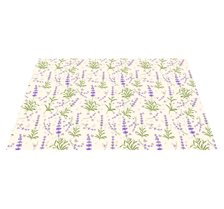 Textured placemats lavender floral design - TenStickers