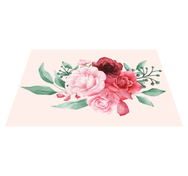 Roses flower modern placemats - TenStickers