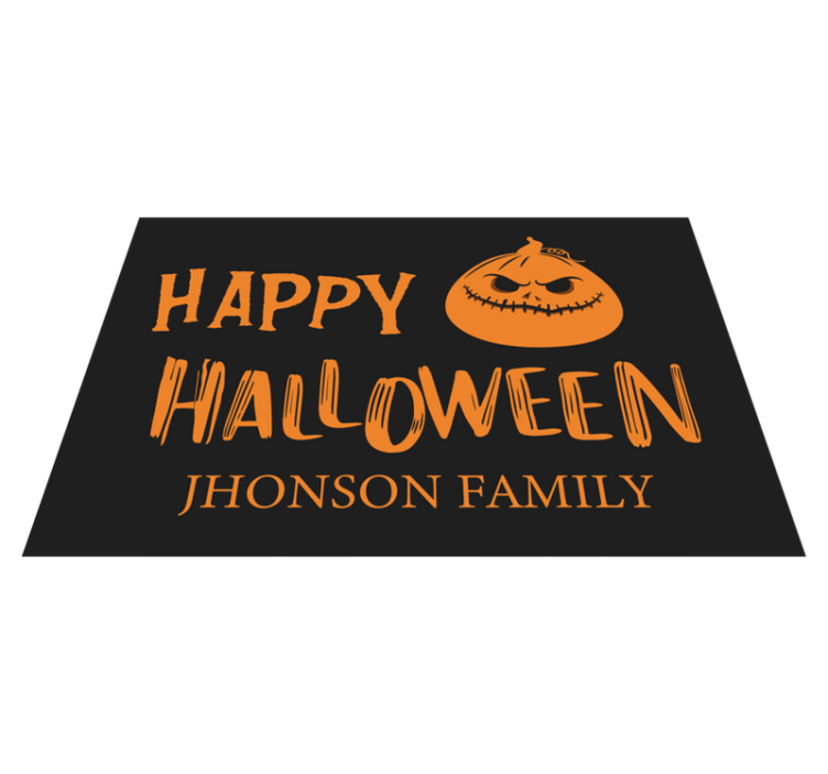 Halloween placemats family greetings for halloween - TenStickers