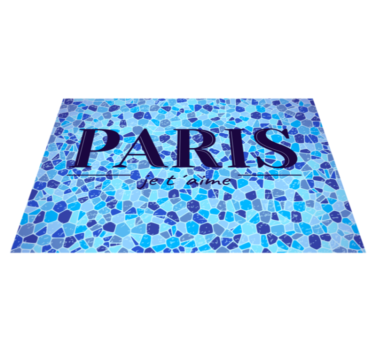 Paris love quote quote placemats - TenStickers