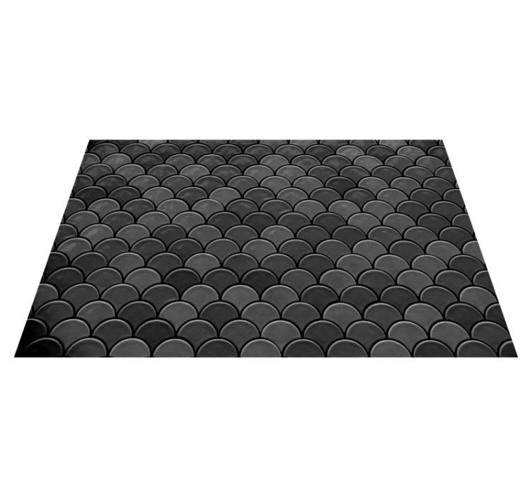 Black scales textured placemats - TenStickers