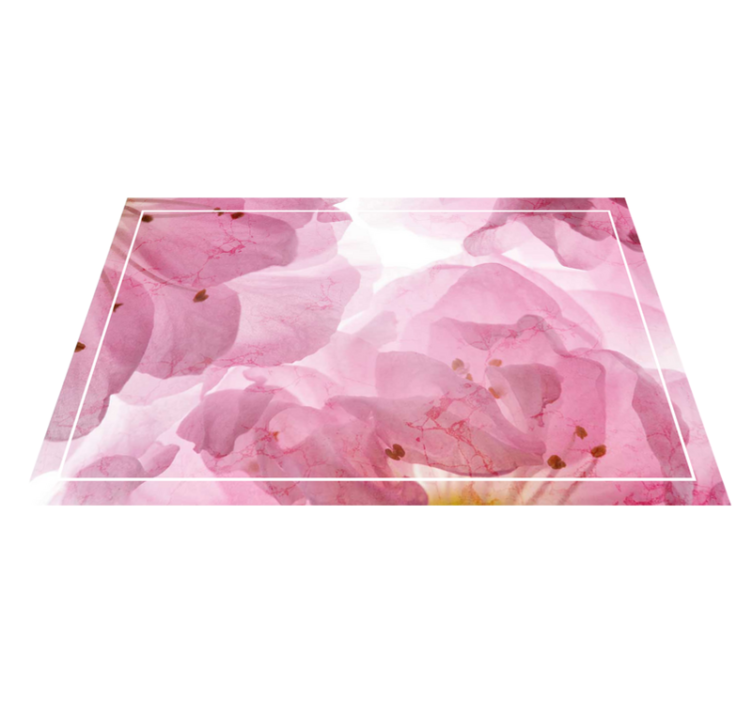 Elegant placemats with gentle floral design - TenStickers