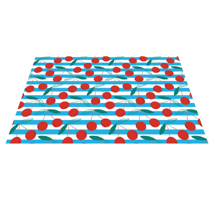 Original placemats cherry pattern design - TenStickers