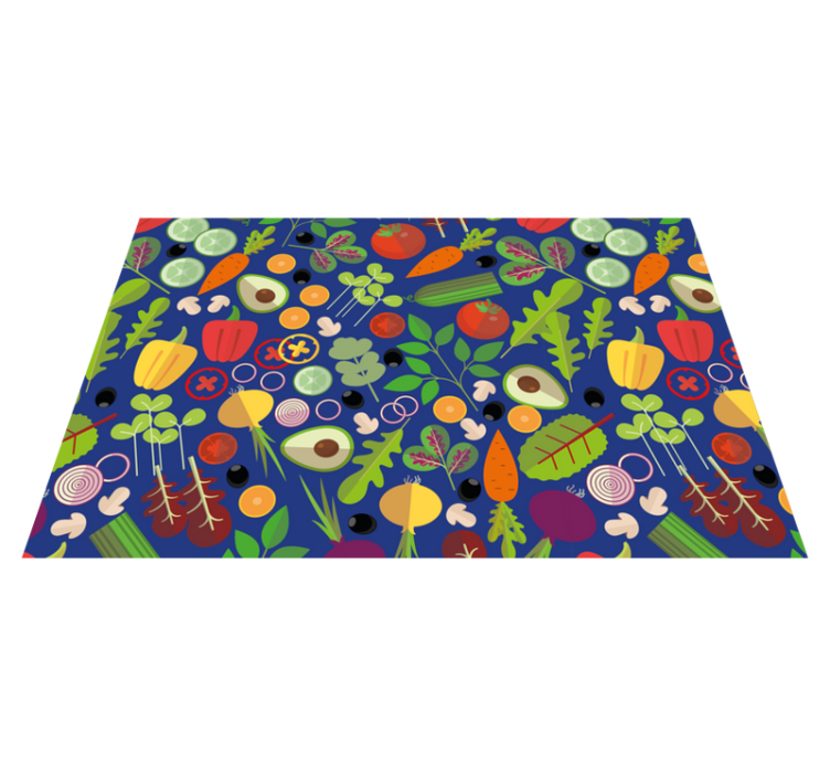 Original placemats with lively vegetable design - TenStickers