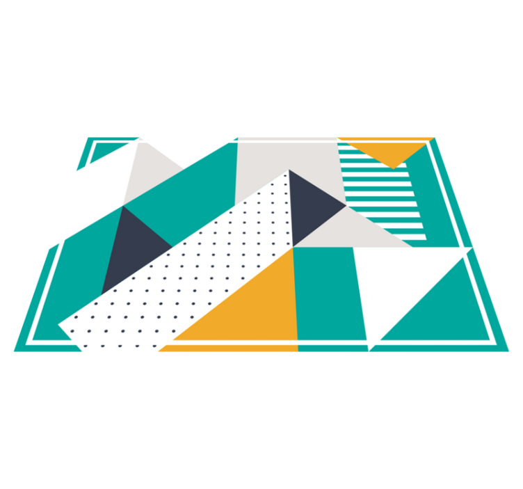 Modern placemats with geometric design shapes - TenStickers