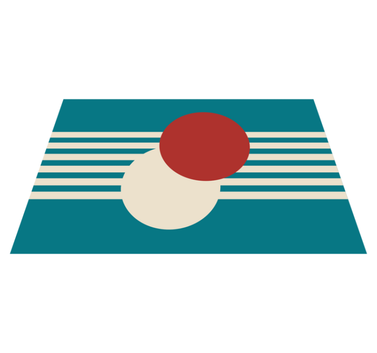 Modern placemats in vibrant abstract shapes - TenStickers