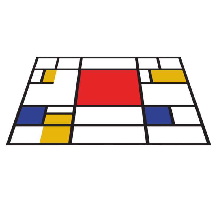Mondrian geometric art original placemats - TenStickers