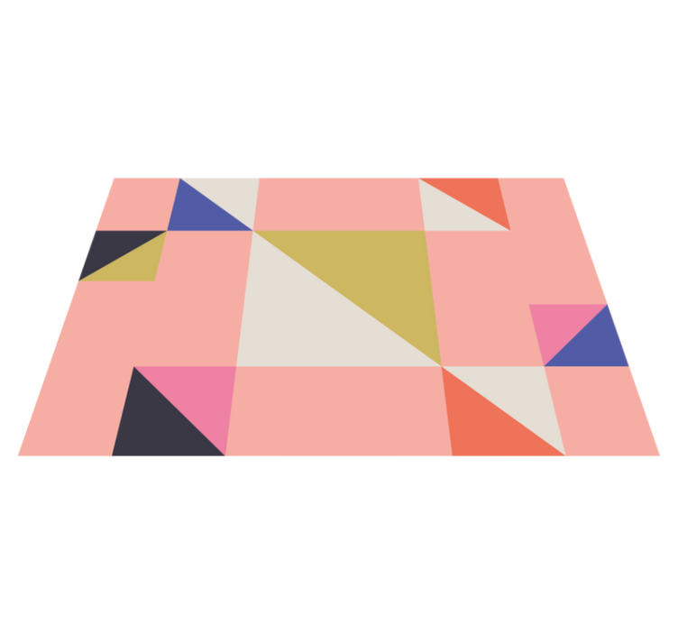 Modern placemats geometric color blocks - TenStickers