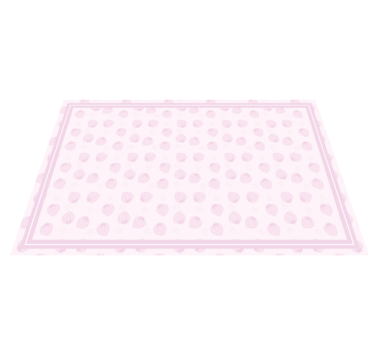 Children placemats strawberry pattern play area - TenStickers