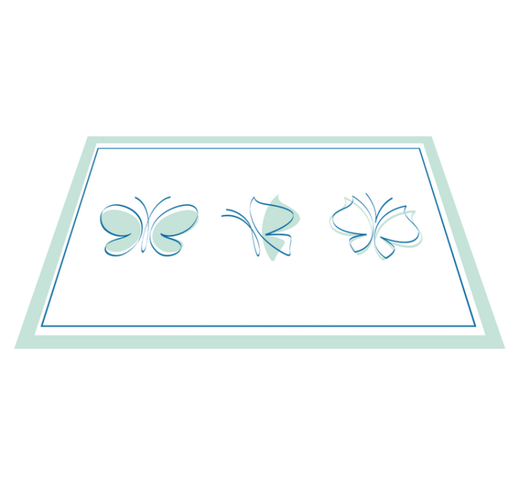 Original placemats elegant butterfly designs - TenStickers