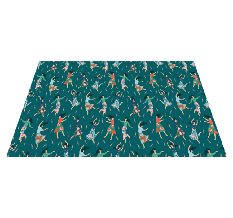 Original placemats dancing women design - TenStickers