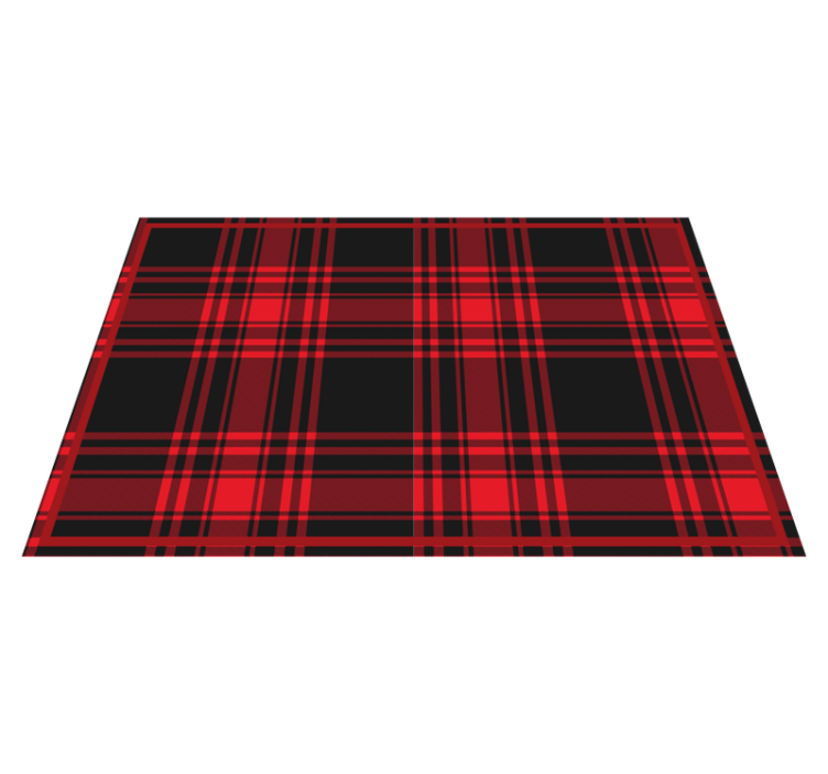 Textured placemats tartan pattern table surface - TenStickers