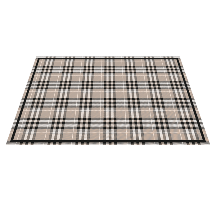 Textured placemats classic plaid design - TenStickers