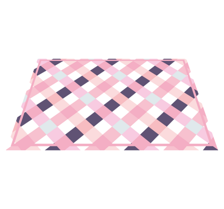 Textured placemats in soft-hued plaid pattern - TenStickers