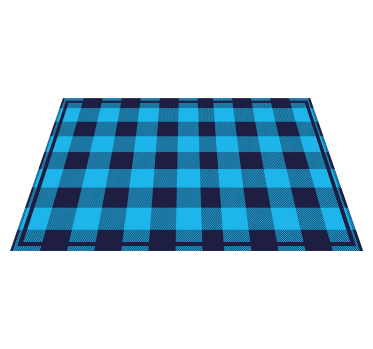 Textured placemats with checkered pattern design - TenStickers