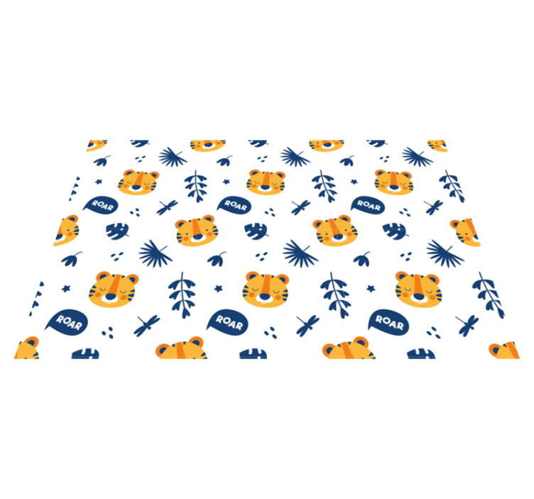 Children placemats tiger face design - TenStickers