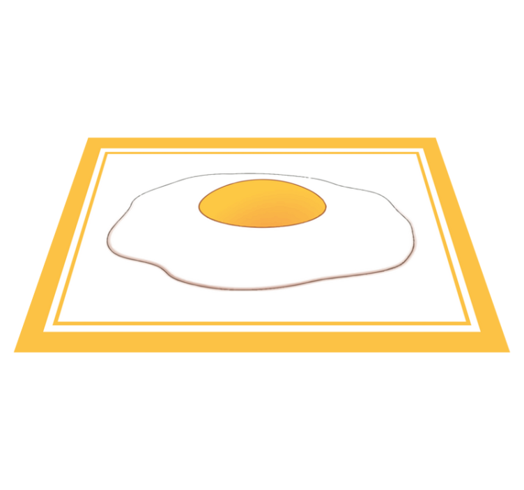 Original placemats fried egg design - TenStickers