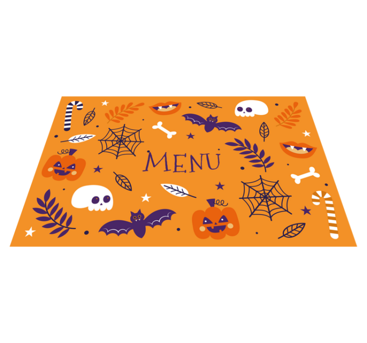 Halloween placemats for a spooky halloween menu - TenStickers
