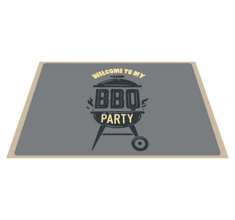 Welcome to my bro party quote placemats - TenStickers