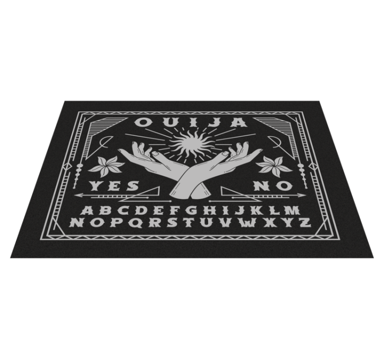 Quote placemats ouija board hands - TenStickers