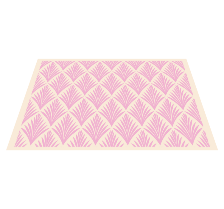 Textured placemats with a textured leaf pattern - TenStickers