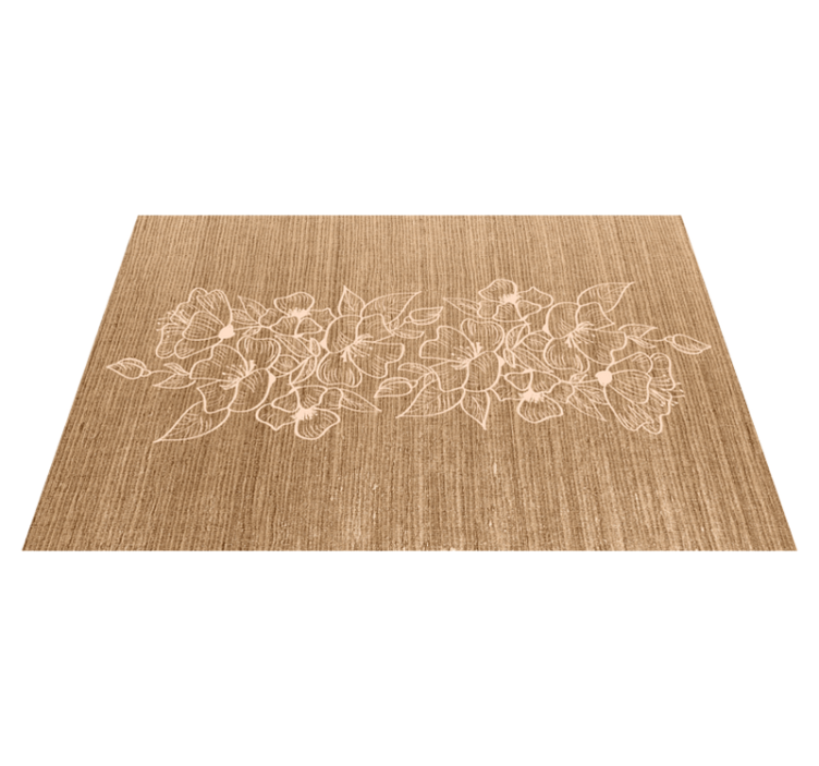 Textured placemats with floral embossed design - TenStickers