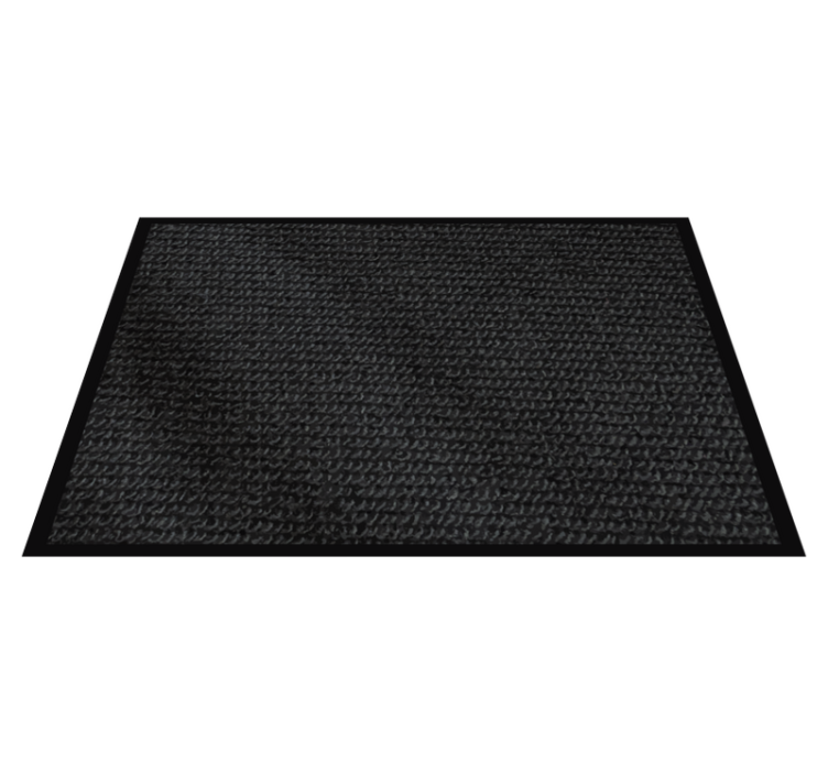 Textured placemat textured black surface - TenStickers
