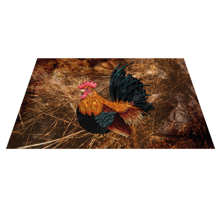 Original placemats vibrant rooster design - TenStickers