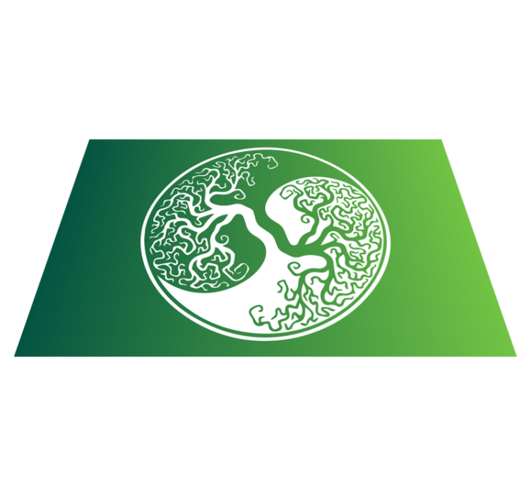 Modern placemats tree branches design - TenStickers