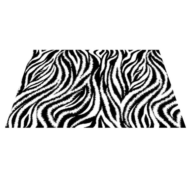 Textured placemats in zebra print design - TenStickers