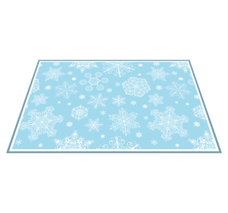 Christmas placemats snowflake design surface - TenStickers