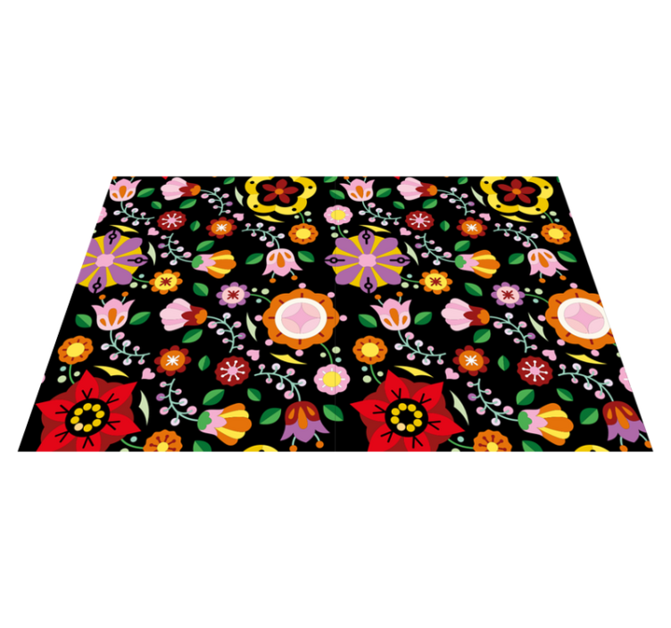 Original placemats with vibrant floral design - TenStickers