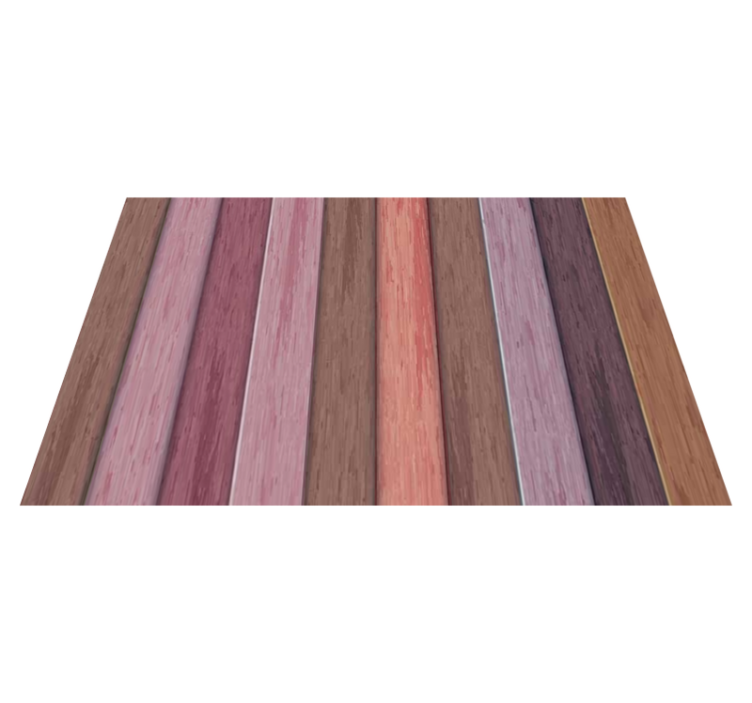 Textured placemats wooden stripe design - TenStickers