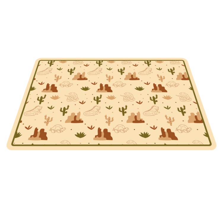 Children placemats desert animals theme - TenStickers