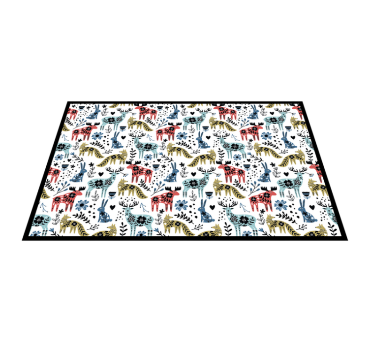 Children placemats whimsical animal design - TenStickers