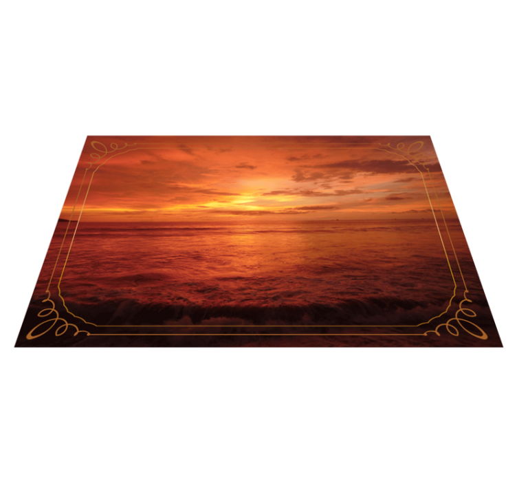 Modern placemats twilight sea view - TenStickers