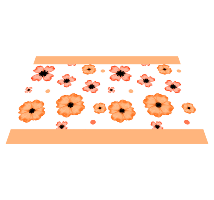 Children placemats floral pattern inspiration - TenStickers