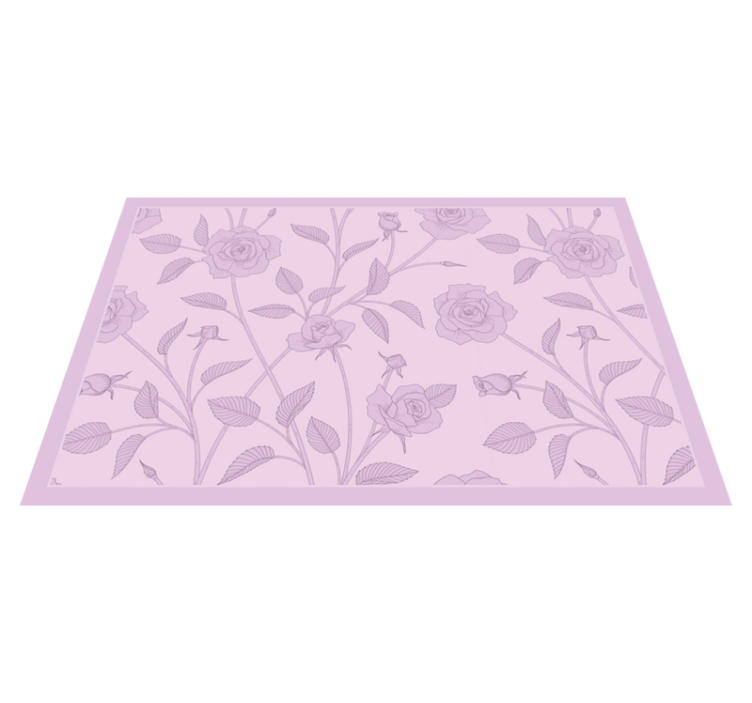 Textured placemats with elegant rose design - TenStickers