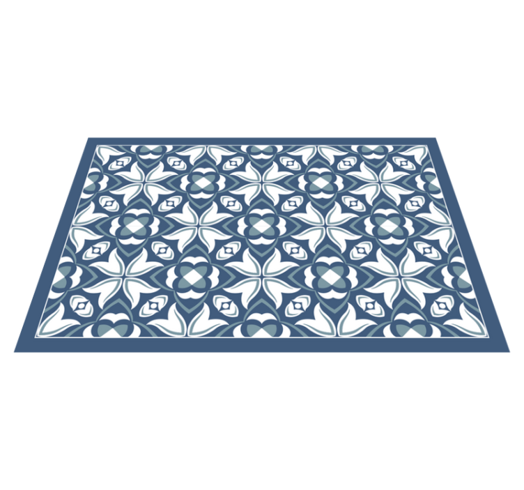 Blue vase "Hampton Style" modern placemats - TenStickers
