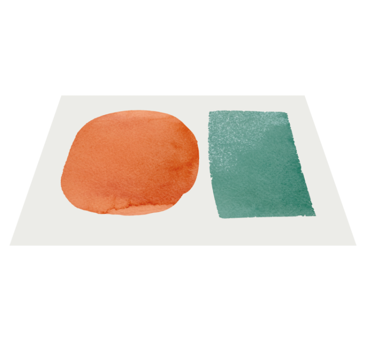 Textured placemats in abstract color blots - TenStickers