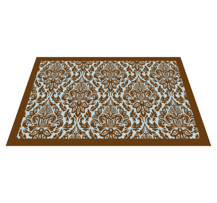 Textured placemats with detailed floral design - TenStickers